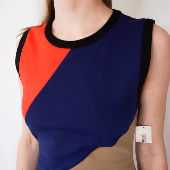 Rachel Roy Color Block NWT Sheath Dress 6 0895 - Picture 7 of 8